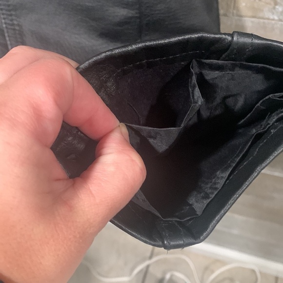 Genuine vintage leather high rise biker concert club pants styles To Go size 10 - Picture 8 of 11